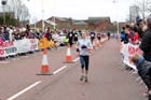 Rosie Tarbuck finishing 2nd woman in the Half Marathon of the North.